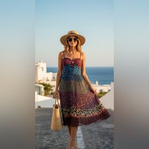 Karen millen size small summer spaghetti dress